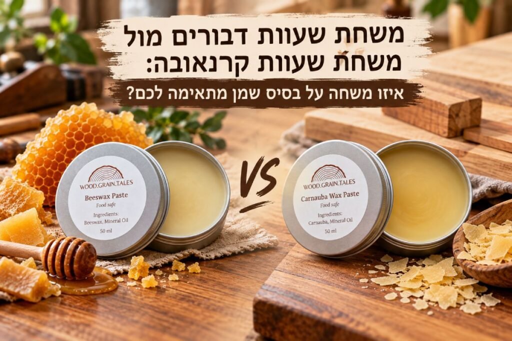משחת שעוות דבורים מול שעוות קרנאובה