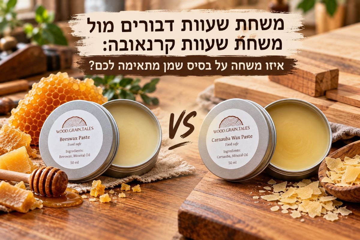 משחת שעוות דבורים מול שעוות קרנאובה